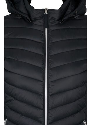 Zizzifashion Lightweight jacket with pockets and detachable hood, Black, Packshot image number 2