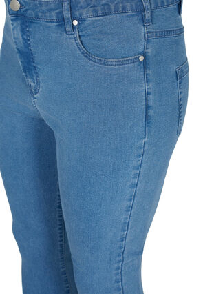 Zizzifashion High-waisted super slim Amy jeans , Light blue, Packshot image number 2