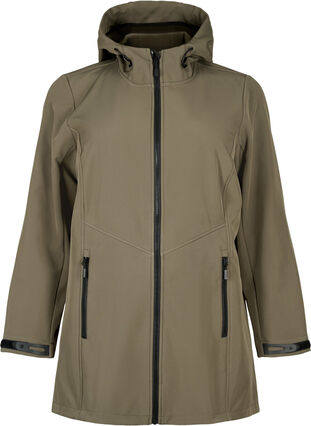Zizzifashion Short softshell jacket with pockets, Bungee Cord , Packshot image number 0