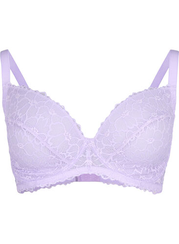 JENNI Flower Lace Thong Underwear Plus Size One Size Lavender Purple Panty  