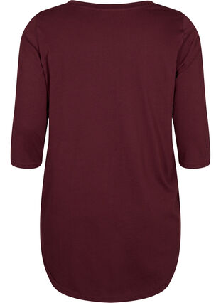 Zizzifashion Cotton t-shirt with 3/4 sleeves, Port Royal, Packshot image number 1