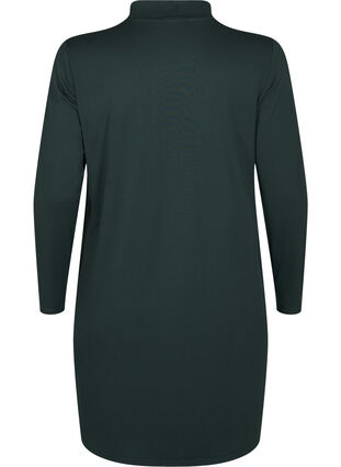 Zizzifashion FLASH - Long sleeve dress with turtleneck, Scarab, Packshot image number 1