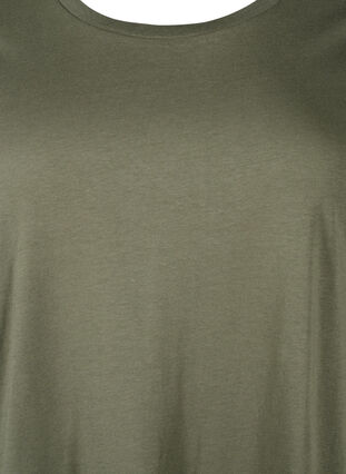 Zizzifashion Cotton t-shirt dress, Thyme, Packshot image number 2