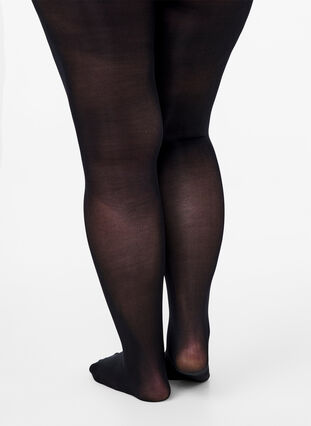 Zizzifashion 2-pack tights in 60 denier, Black, Model image number 2
