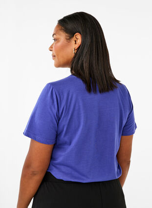 Zizzifashion FLASH - T-shirt with motif, Royal Blue Miami, Model image number 1