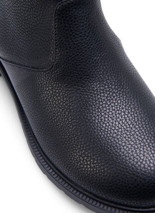 Zizzifashion Wide fit - Chelsea leather boot, Black, Packshot image number 2