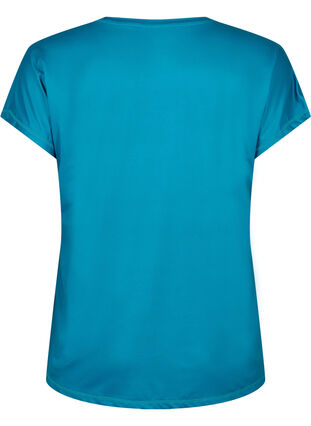 Zizzifashion Short-sleeved workout t-shirt, Deep Lagoon, Packshot image number 1