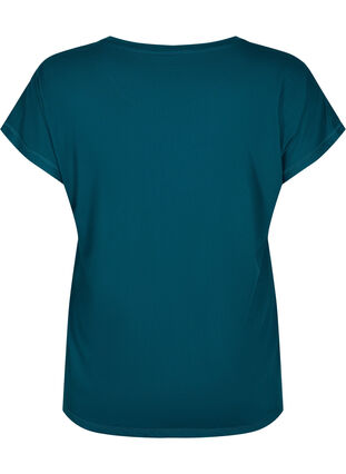 Zizzifashion Short-sleeved workout t-shirt, Deep Teal, Packshot image number 1