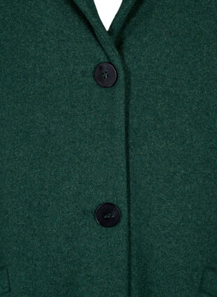 Zizzifashion Coat with buttons and pockets, Trekking Green Mel, Packshot image number 2