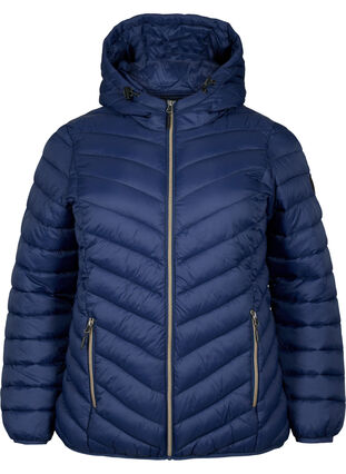 Zizzifashion Lightweight jacket with hood, Navy Blazer, Packshot image number 0