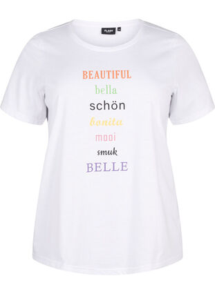 Zizzifashion FLASH - T-shirt with motif, Bright White, Packshot image number 0