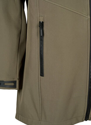 Zizzifashion Short softshell jacket with pockets, Bungee Cord , Packshot image number 3