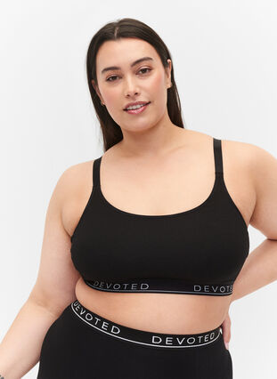 MRULIC bras for women Size Adjustable Bra Sports Extra-Elastic Women's Lace  Breathable Trim Plus Black + 34B 