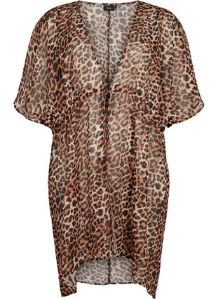 Zizzifashion Beach kimono with print, Leopard, Packshot image number 0