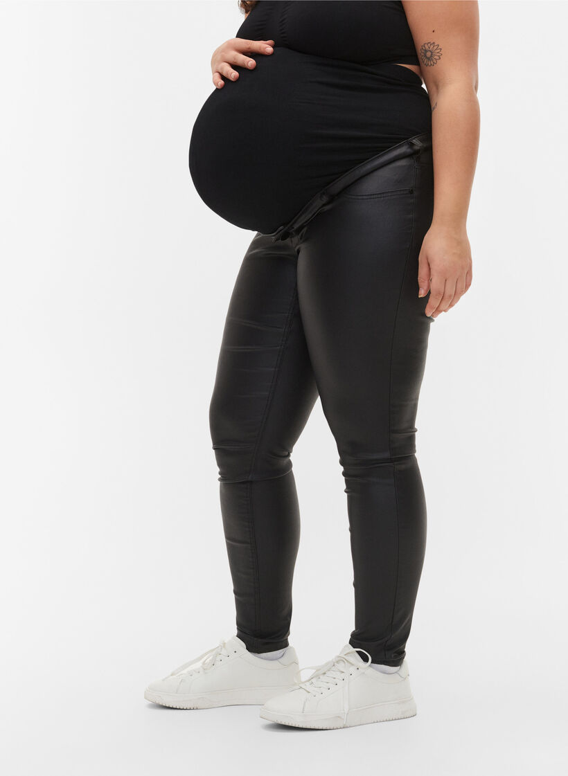 Shpwfbe Leather Pants For Womenwomens Pantspants For Women Plus Size Velvet  Thickening Maternity Wear Belly Ninth Shark Pregnant Leggings