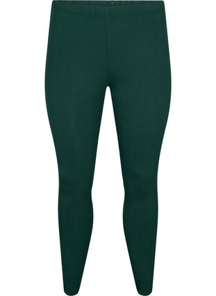 Zizzifashion Basic viscose leggings, Scarab, Packshot image number 0