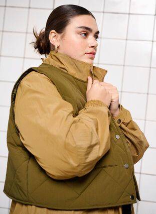 Zizzifashion Parka jacket with detachable vest, Ermine w. Grape Leaf, Image image number 1
