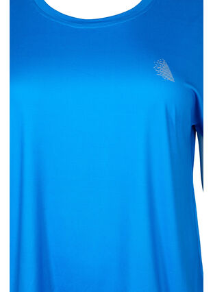 Zizzifashion Short sleeved workout t-shirt, Brilliant Blue, Packshot image number 2