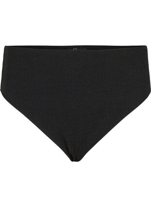 Zizzifashion Bikini briefs with crepe structure, Black, Packshot image number 0