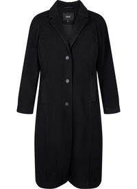 Long wool coat with pockets