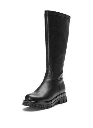 Zizzifashion Wide-fit - Boot with long shaft, Black, Packshot image number 2