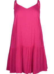 Viscose summer dress with straps, Raspberry Sorbet, Packshot