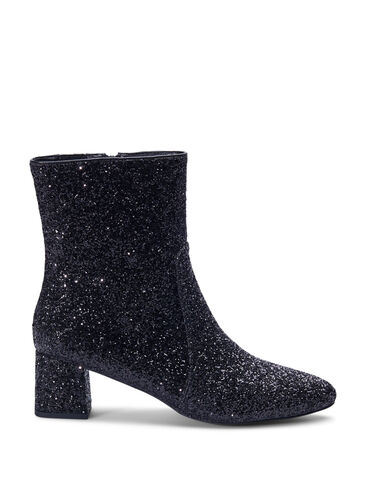 Zizzifashion Wide fit - Glitter ankle boot, Black, Packshot image number 0