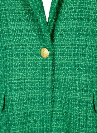 Zizzifashion Bouclé blazer, Verdant Green, Packshot image number 2