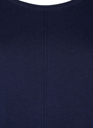 Zizzifashion Knitted dress in cotton-viscose blend, Naval Academy, Packshot image number 2