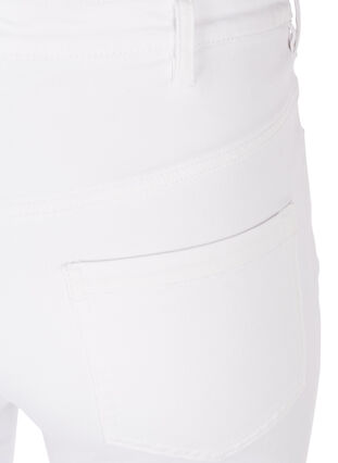 Zizzifashion Super slim Amy jeans with high waist, White, Packshot image number 3