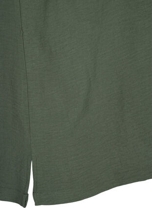 Zizzifashion Sleeveless top with wrinkle details, Thyme, Packshot image number 4