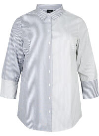 Long-sleeved shirt with stripes