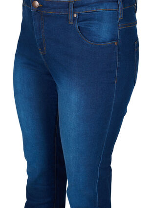 Zizzifashion Slim fit Emily jeans with normal waist, Blue Denim, Packshot image number 2