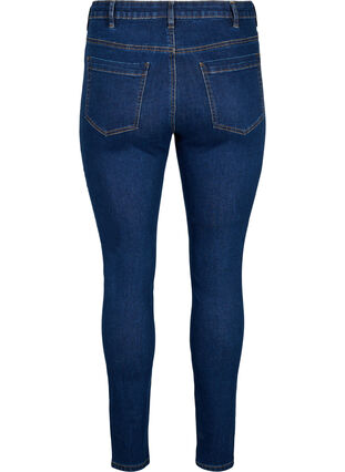 Zizzifashion Amy jeans with a high waist and super slim fit, Dark blue, Packshot image number 1