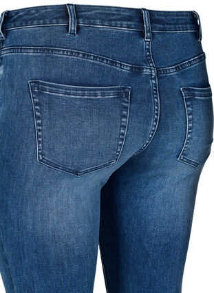 Zizzifashion Super slim Sanna jeans with stud details, Blue Denim, Packshot image number 3