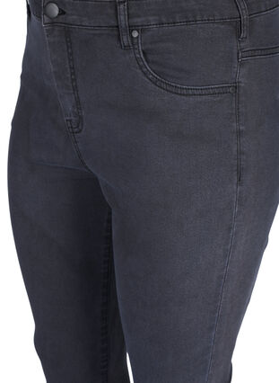 Zizzifashion High-waisted super slim Amy jeans , Grey Denim, Packshot image number 2