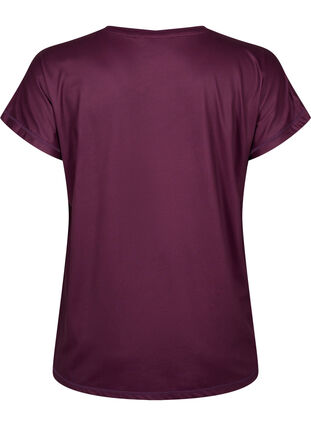 Zizzifashion Short-sleeved training t-shirt, Italian Plum, Packshot image number 1