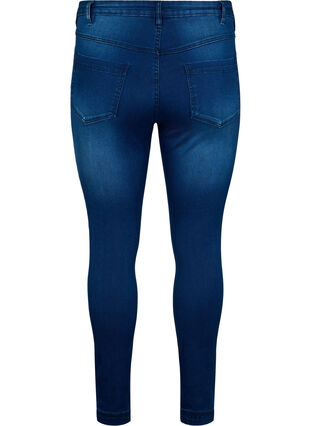 Zizzifashion Super slim Amy jeans with high waist, Blue Denim, Packshot image number 1