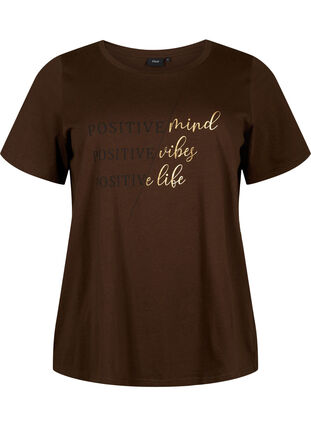 Zizzifashion Cotton T-shirt with print, Demitasse W. POS, Packshot image number 0
