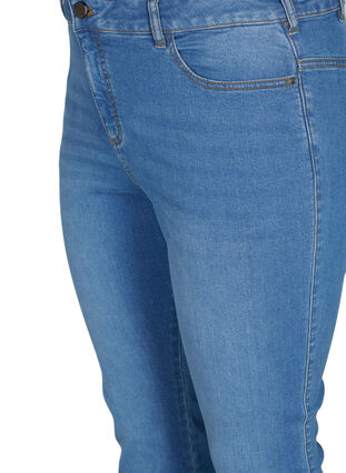 Zizzifashion High-waisted Ellen bootcut jeans, Light blue, Packshot image number 2