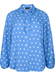 Dotted shirt with ruffles, River S. White Dot, Packshot