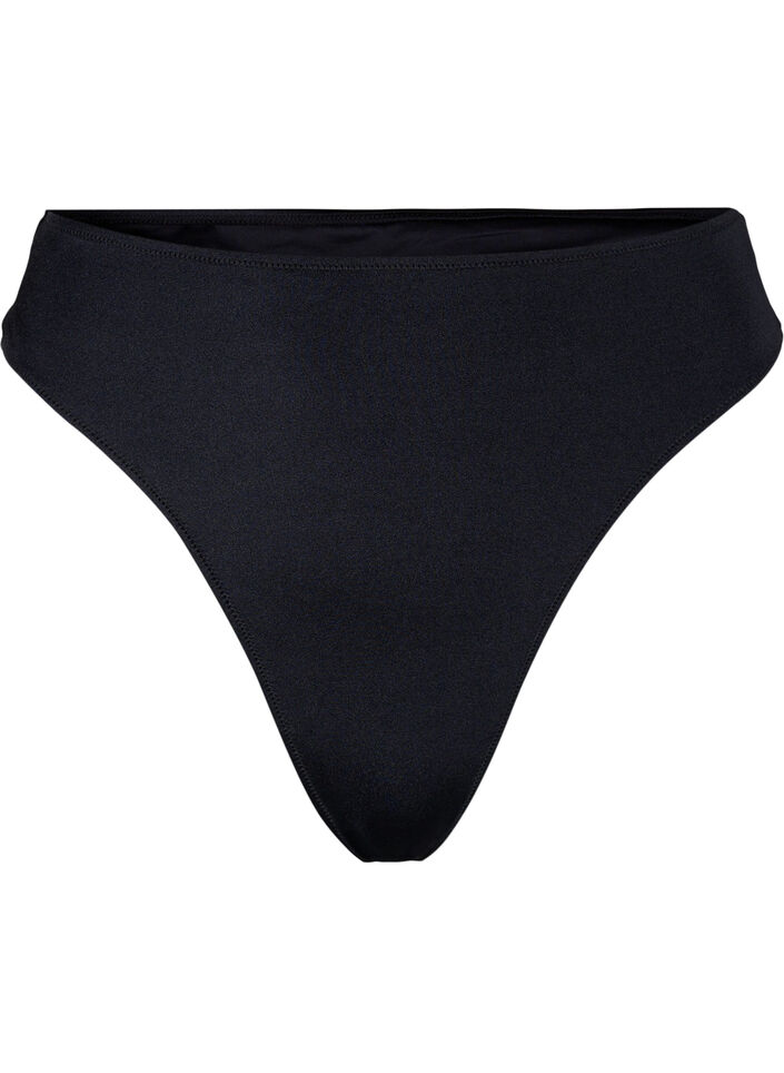 Bikini thong with regular waist - Black - Sz. 42-60 - Zizzifashion