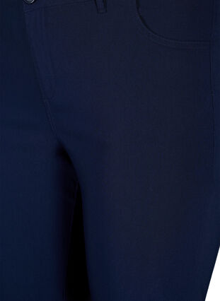 Zizzifashion Classic viscose blend trousers, Night Sky, Packshot image number 2