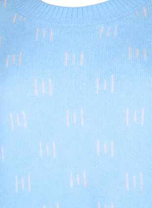 Zizzifashion Patterned pullover, Blue Bell/Birch, Packshot image number 2