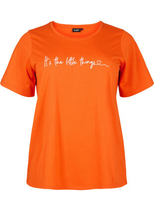 Zizzifashion FLASH - T-shirt with motif, Orange.com, Packshot image number 0