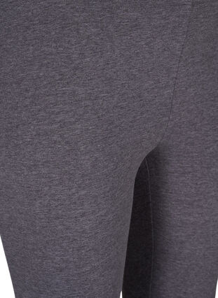 Zizzifashion Gray melange leggings, Dark Grey Melange, Packshot image number 2