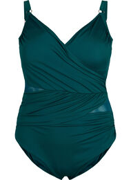 Wrap swimsuit, Deep Teal, Packshot