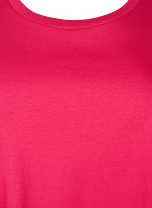 Zizzifashion Cotton t-shirt dress, Bright Rose, Packshot image number 2