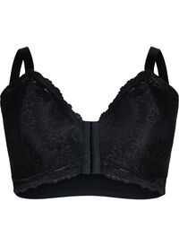 Support the breasts - lace bra with underwire - Black - Sz. 85E-115H -  Zizzi Outlet