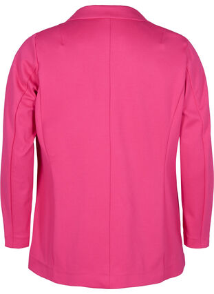 Zizzifashion Simple blazer with button closure, Raspberry Sorbet, Packshot image number 1